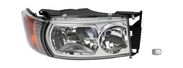 DT Spare Parts 1.21979 Headlamp, right 24 V, H7 replaces Scania 