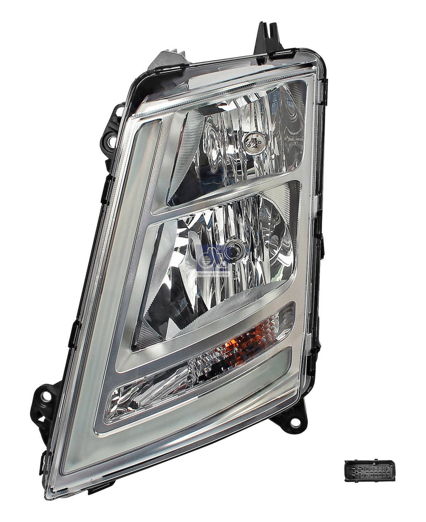 DT Spare Parts 2.24775 Headlamp, left 24 V, H7 replaces VOLVO 22239221 ...