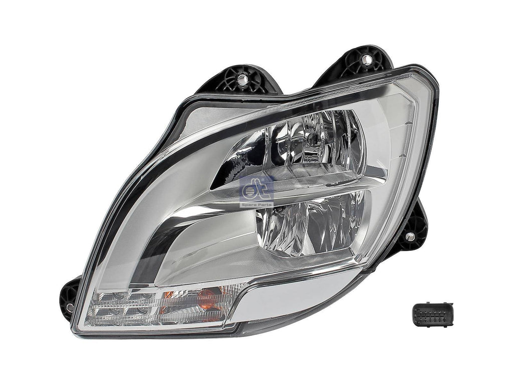 DT Spare Parts 5.81296 Headlamp, left 24 V, H1 replaces DAF 1857526 ...